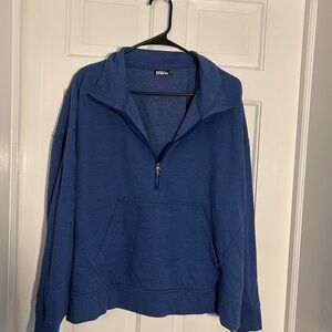 Eddie Bauer Blue Camp Quarter Zip